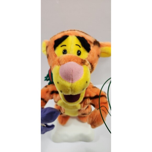 Disney Telco Motion-ette Animated Christmas Tigger 15" Wire Tree & Mittens WORKS - Picture 6 of 11